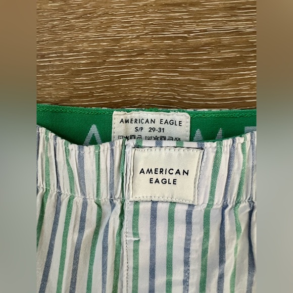 American Eagle Outfitters Striped Boxer Shorts with strawberry applique sz SP - Picture 3 of 4
